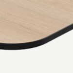 Imitación roble con perfil negro